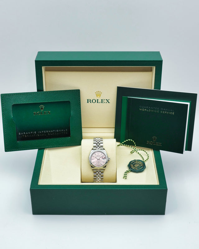 Rolex 279174 Datejust 28 with Pink Dial on Jubilee