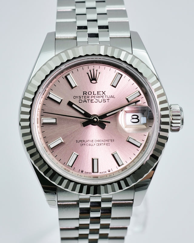 Rolex 279174 Datejust 28 with Pink Dial on Jubilee