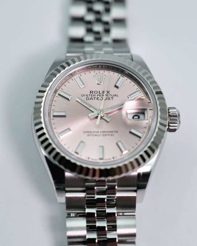 Rolex 279174 Datejust 28 with Pink Dial on Jubilee