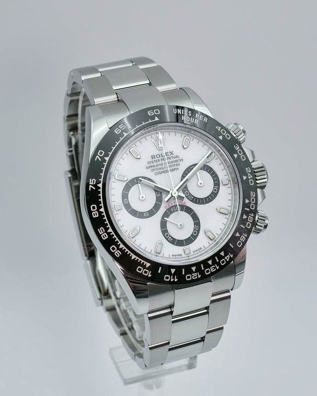 Rolex 116500LN Cosmograph Daytona with White Dial