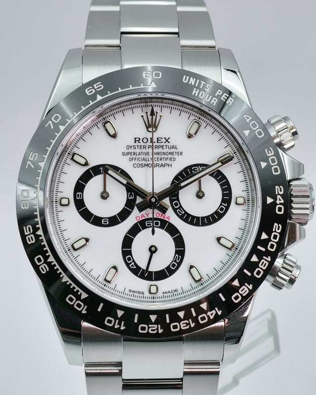 Rolex 116500LN Cosmograph Daytona with White Dial