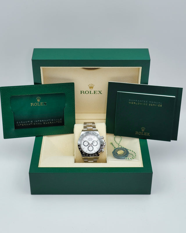 Rolex 116500LN Cosmograph Daytona with White Dial