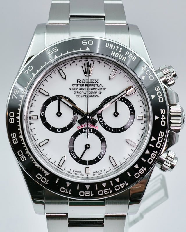 Rolex 126500LN "Panda" Cosmograph Daytona with White Dial
