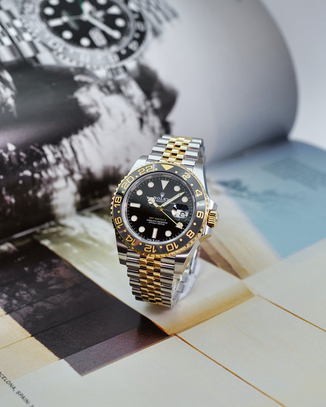 Rolex 126713GRNR GMT Master II 18K/SS on Jubilee