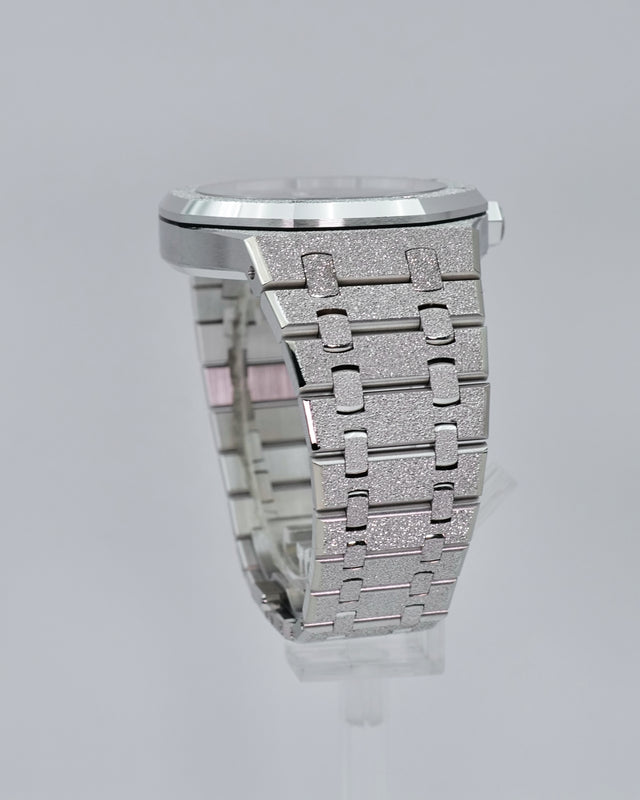 Audemars Piguet 15410BC Royal Oak Frosted White Gold with Blue Dial