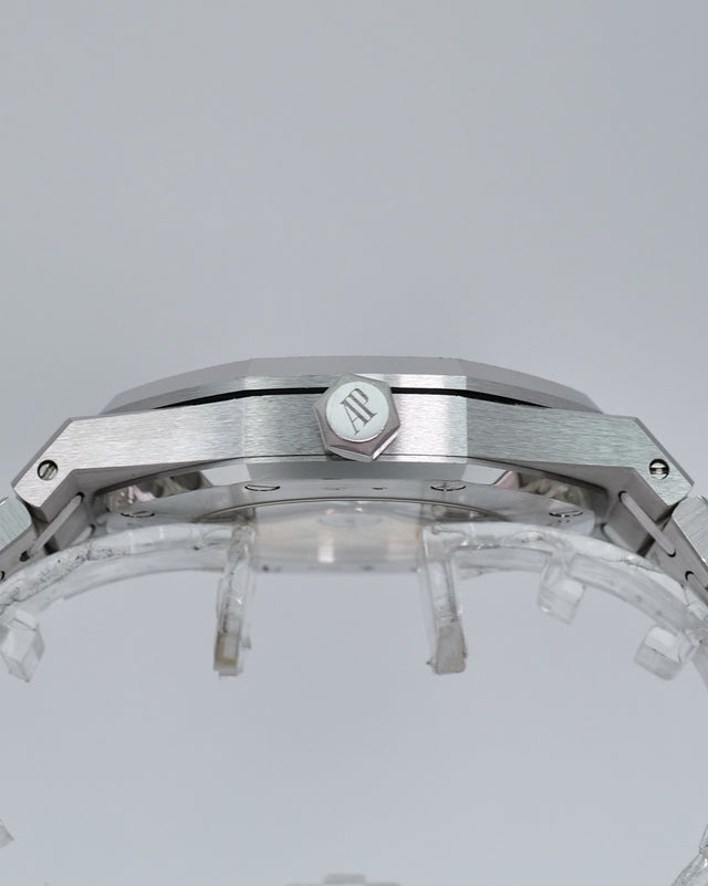 Audemars Piguet 15410BC Royal Oak Frosted White Gold with Blue Dial