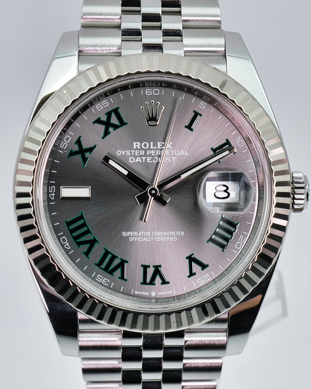 Rolex 126334 Datejust 41 with Slate Roman Dial on Jubilee