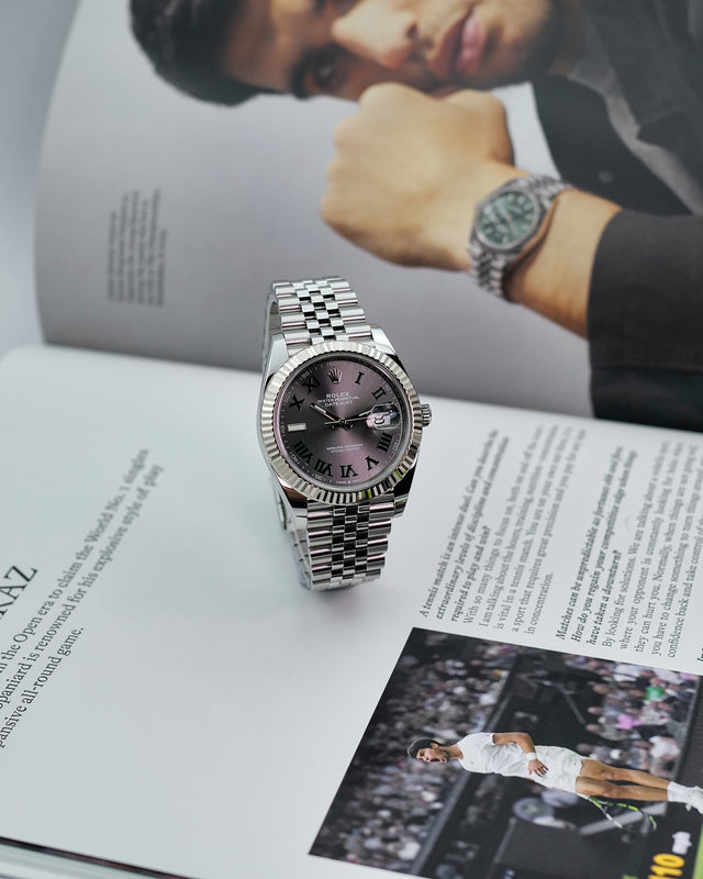 Rolex 126334 Datejust 41 with Slate Roman Dial on Jubilee