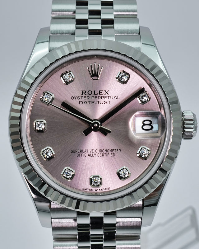 Rolex 278274 Datejust 31 with Pink Diamond Dial on Jubilee