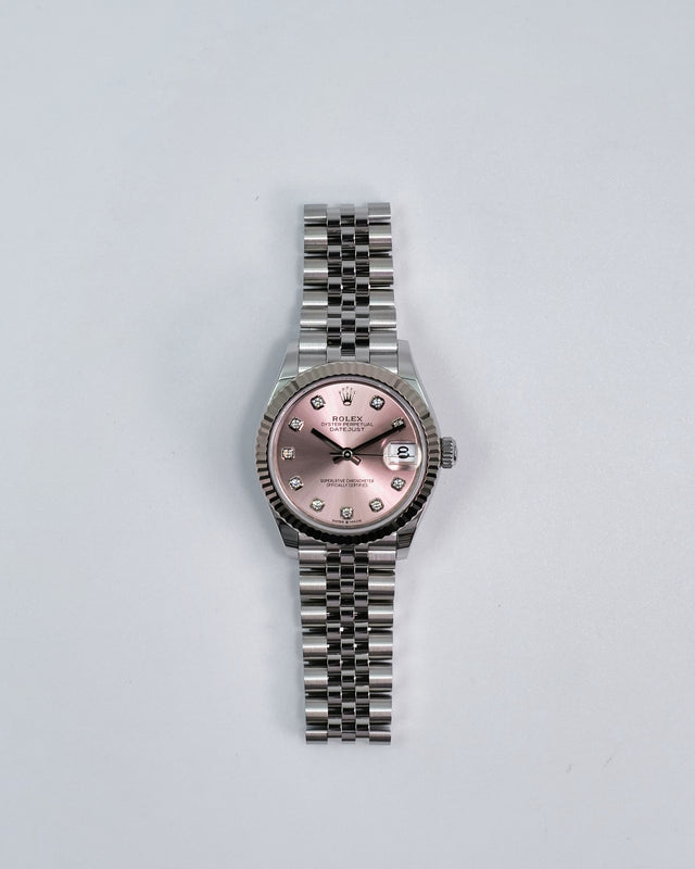 Rolex 278274 Datejust 31 with Pink Diamond Dial on Jubilee