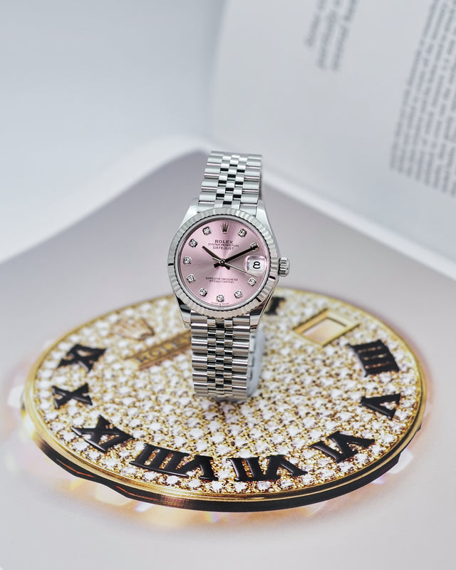 Rolex 278274 Datejust 31 with Pink Diamond Dial on Jubilee