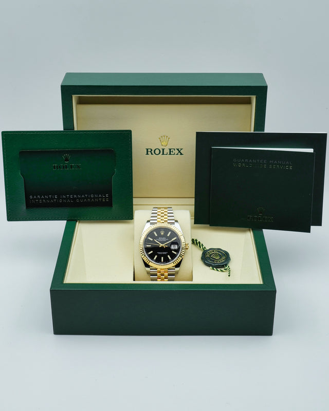 Rolex 126333 Datejust 41 18K/Stainless Steel with Black Dial on Jubilee