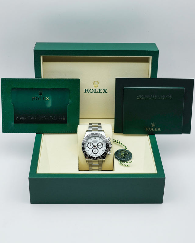 Rolex 126500LN "Panda" Cosmograph Daytona with White Dial