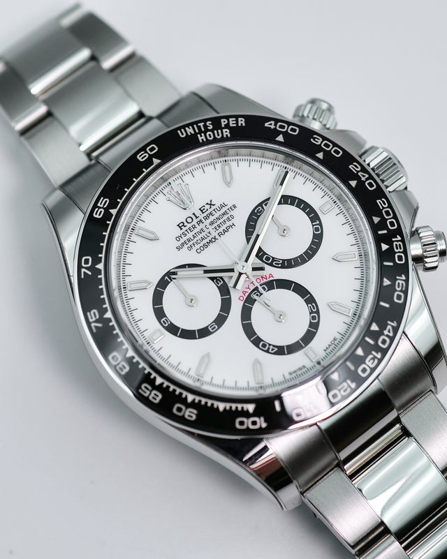 Rolex 126500LN "Panda" Cosmograph Daytona with White Dial