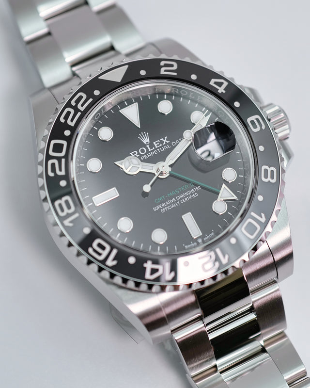 Rolex 126710GRNR “Bruce Wayne” GMT Master II on Oyster