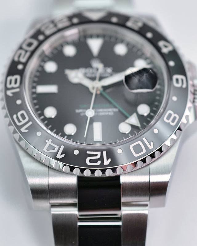 Rolex 126710GRNR “Bruce Wayne” GMT Master II on Oyster