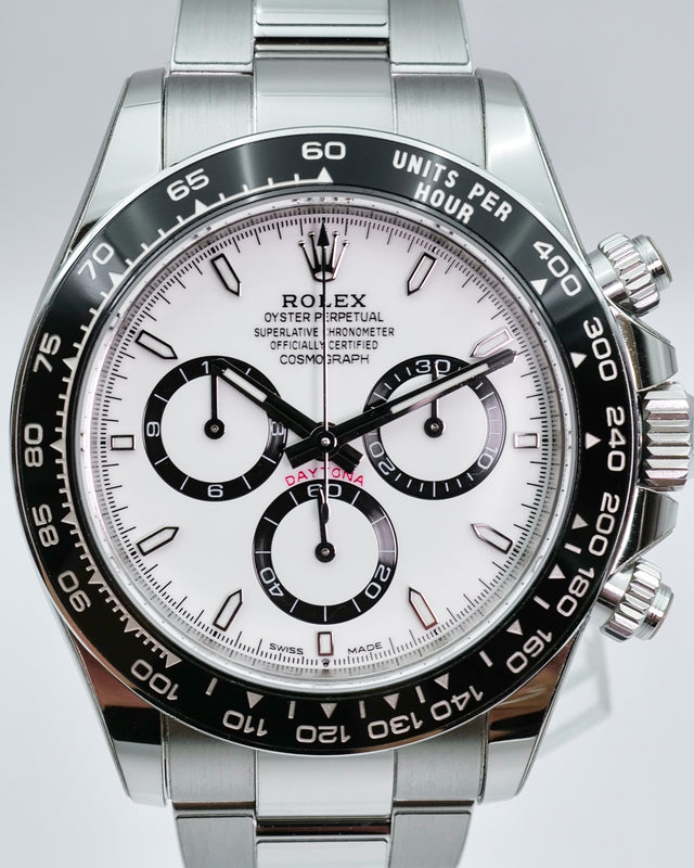 Rolex 126500LN "Panda" Cosmograph Daytona with White Dial