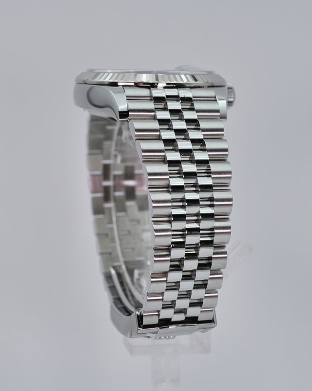 Rolex 126234 Datejust with White Mother-of-pearl Diamond Dial on Jubilee