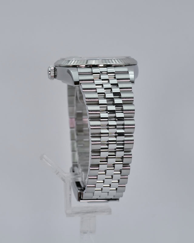 Rolex 126234 Datejust with White Mother-of-pearl Diamond Dial on Jubilee