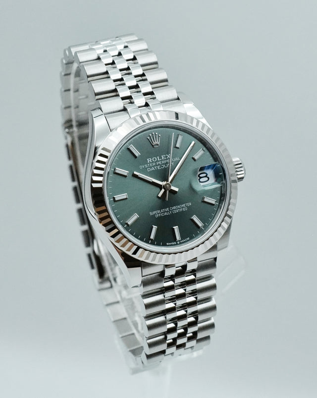 Rolex 278274 Datejust 31 with Mint Green Dial on Jubilee