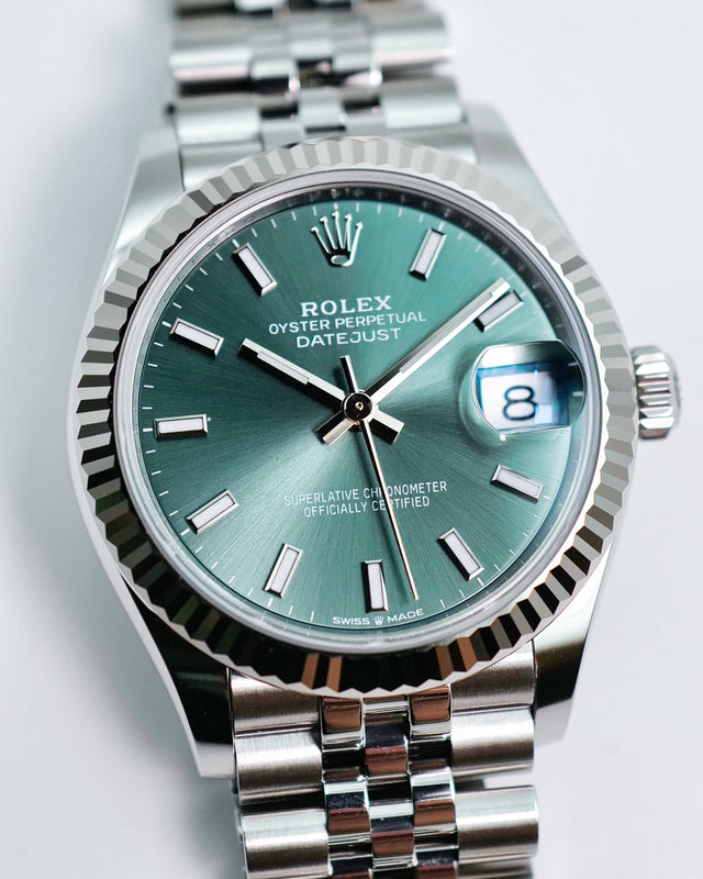 Rolex 278274 Datejust 31 with Mint Green Dial on Jubilee