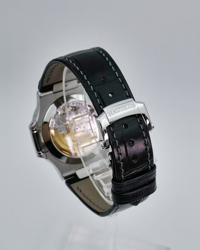 Patek Philippe 5726A Nautilus Annual Calendar Moon Phases Stainless Steel Black Dial