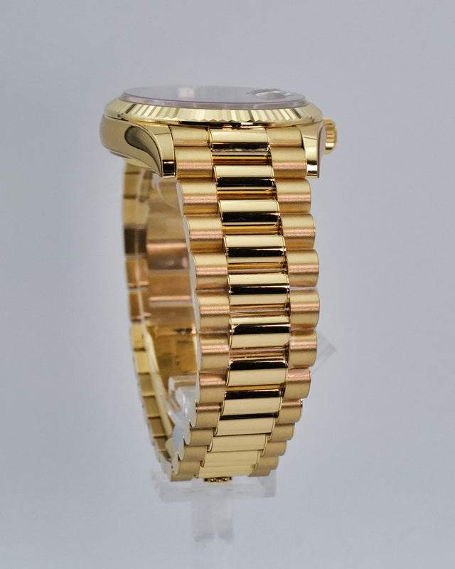 Rolex 128238 Day Date 36 18K Yellow Gold with Green Ombre Dial