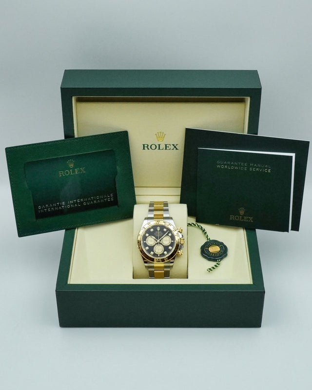 Rolex 126503 Cosmograph Daytona 18K/Stainless Steel with Black Diamond Dial