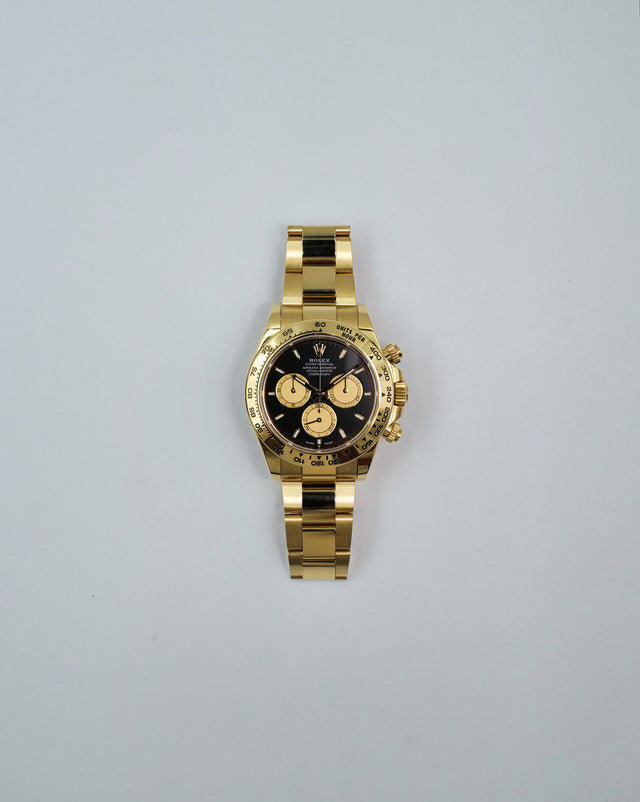 Rolex 126508 Cosmograph Daytona 18K Yellow Gold with Black and Gold Dial