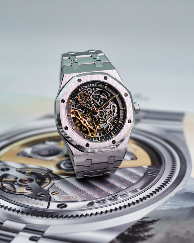Audemars Piguet 15407ST Royal Oak "Skeleton" Double Balance Wheel Openworked