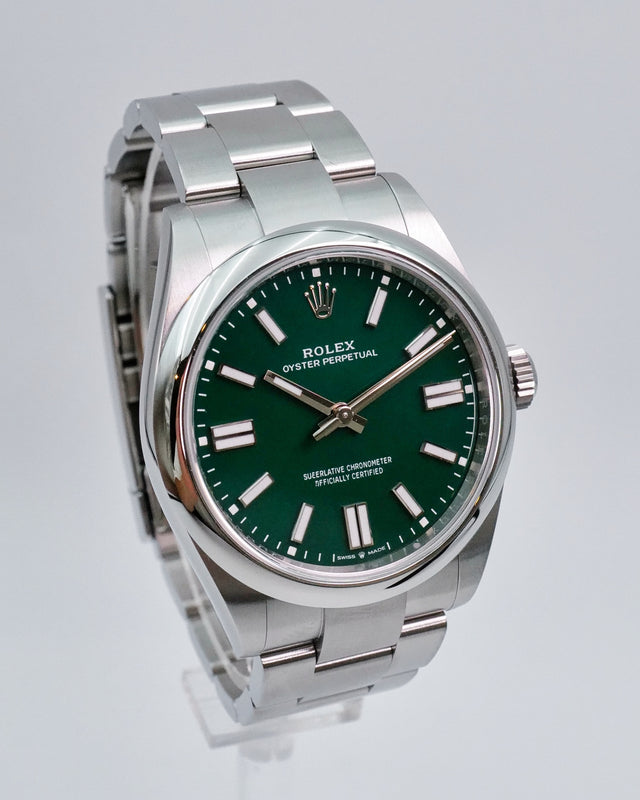 Rolex 134300 Oyster Perpetual 41 with Green Dial (New Model)