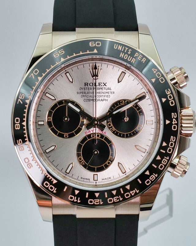 Rolex 126515LN Cosmograph Daytona 18K Rose Gold with Sundust and Bright Black Dial