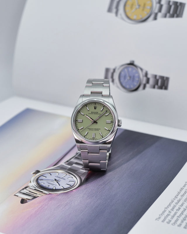 Rolex 126000 Oyster Perpetual 36 with Pistachio Dial (New Model)