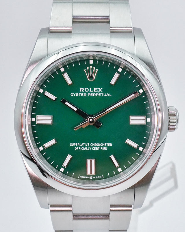 Rolex 126000 Oyster Perpetual 36 with Green Dial (New Model)