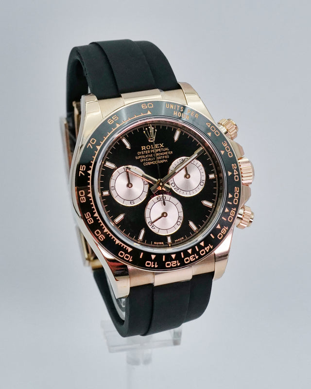 Rolex 126515LN Cosmograph Daytona 18K Rose Gold with Black Dial