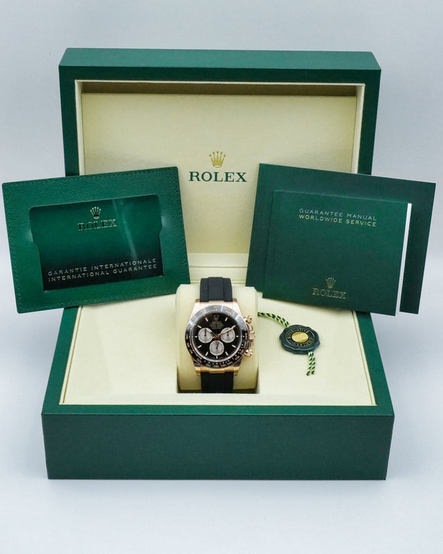 Rolex 126515LN Cosmograph Daytona 18K Rose Gold with Black Dial