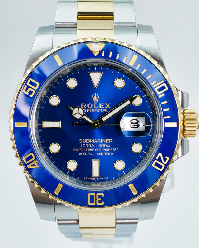 Rolex 116613LB Submariner "Bluesy" 18K/SS Blue Dial