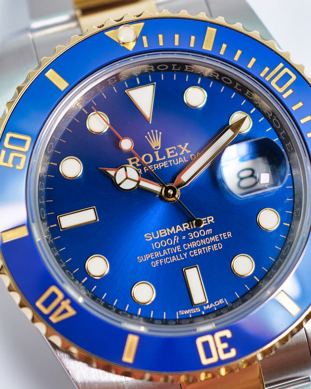Rolex 116613LB Submariner "Bluesy" 18K/SS Blue Dial
