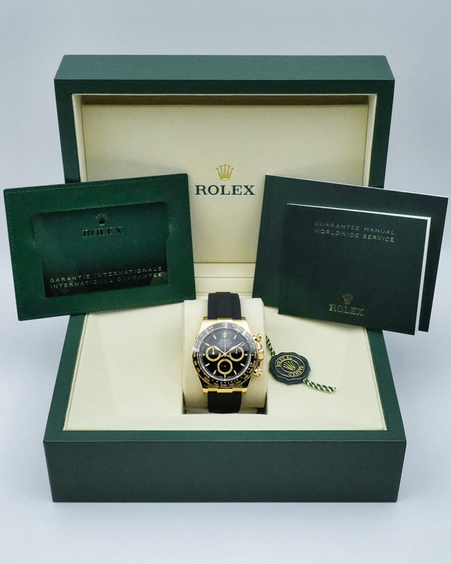 Rolex 126518LN Cosmograph Daytona 18K Yellow Gold with Black Dial