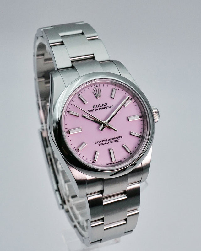 Rolex 124200 Oyster Perpetual 34 with Candy Pink Dial (2026)