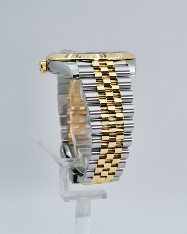 Rolex 126333 Datejust 41 18K/Stainless Steel with Black Diamond Dial on Jubilee