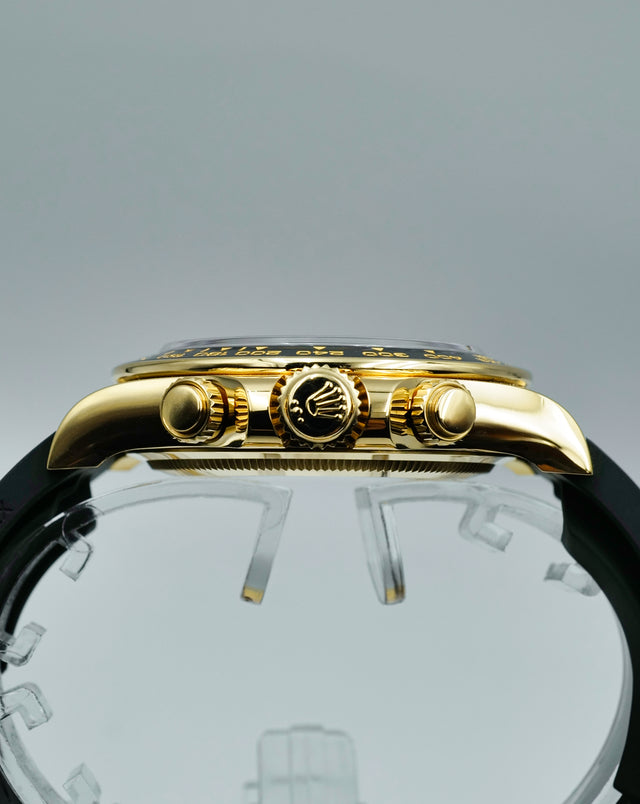 Rolex 126518LN Cosmograph Daytona 18K Yellow Gold with Black and Diamond Dial