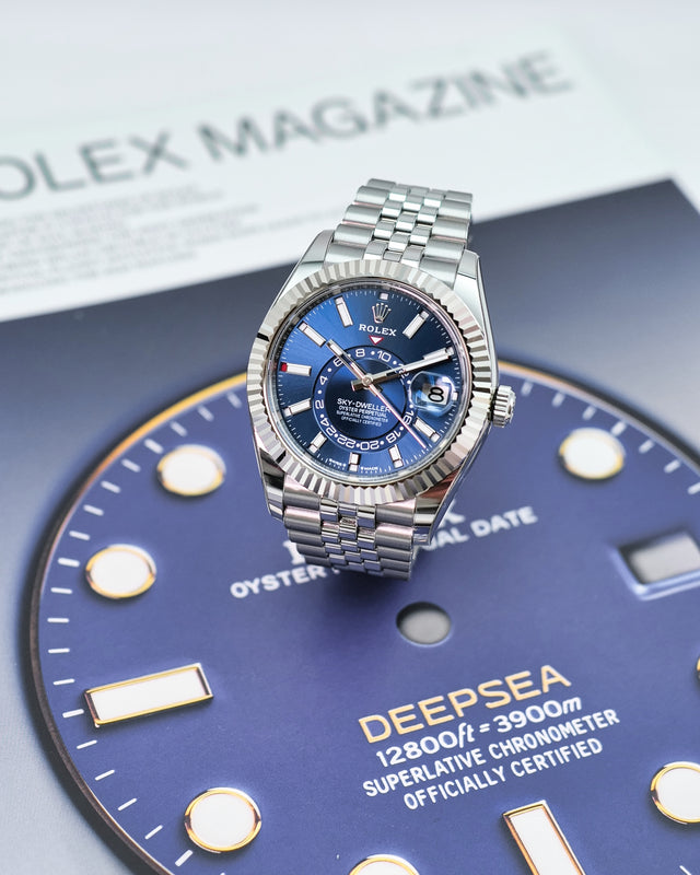 Rolex 336934 Sky-Dweller with Blue Dial on Jubilee