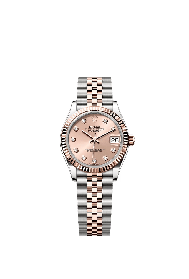 Rolex 278271 Datejust 18K/SS with Pink Diamond Dial on Jubilee