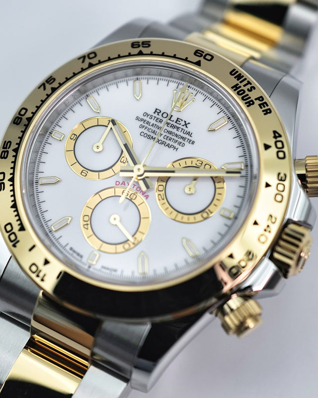 Rolex 126503 Cosmograph Daytona 18K/Stainless Steel with White Dial