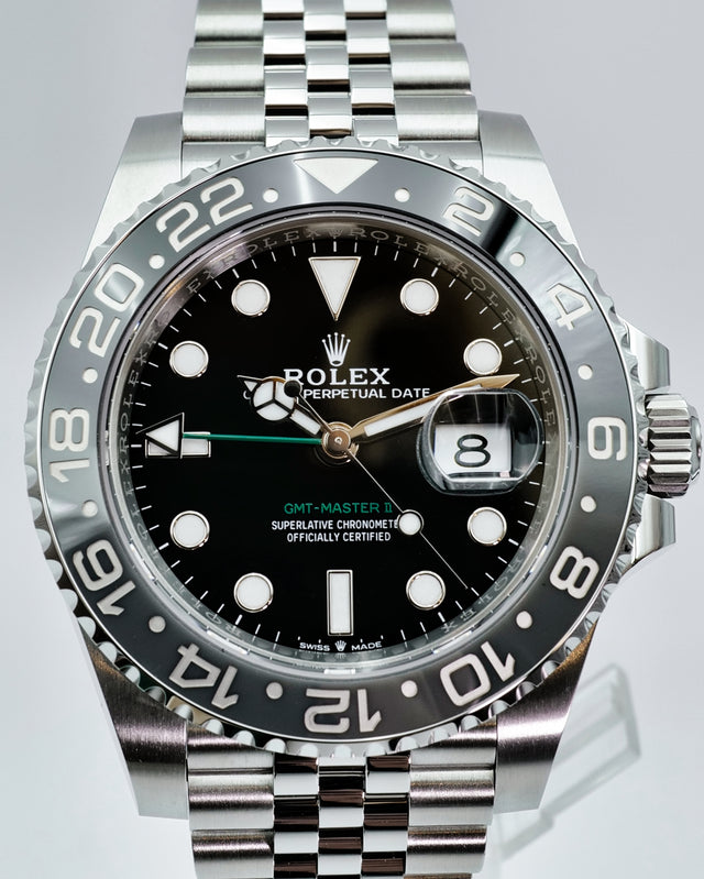 Rolex 126710GRNR GMT Master II on Jubilee