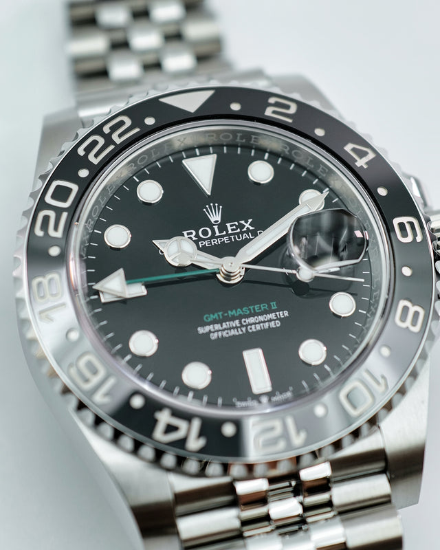 Rolex 126710GRNR GMT Master II on Jubilee
