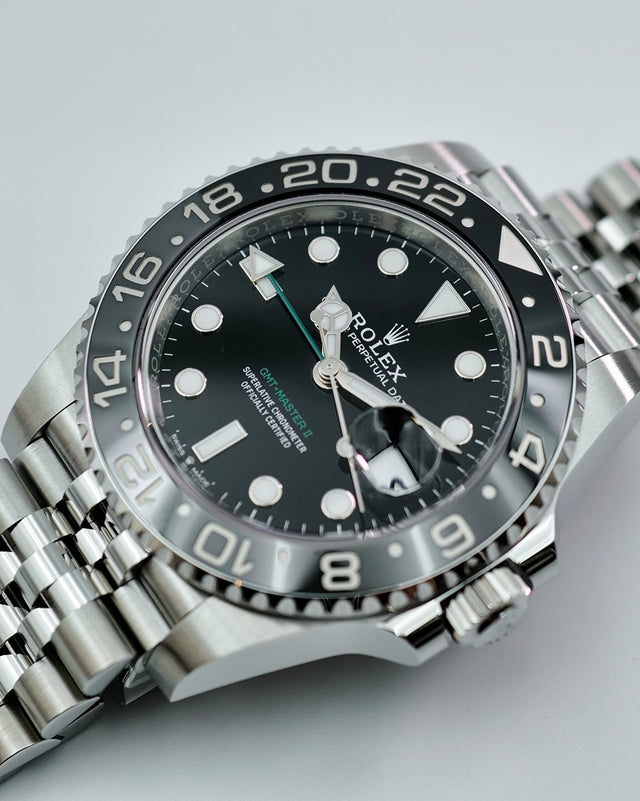 Rolex 126710GRNR GMT Master II on Jubilee