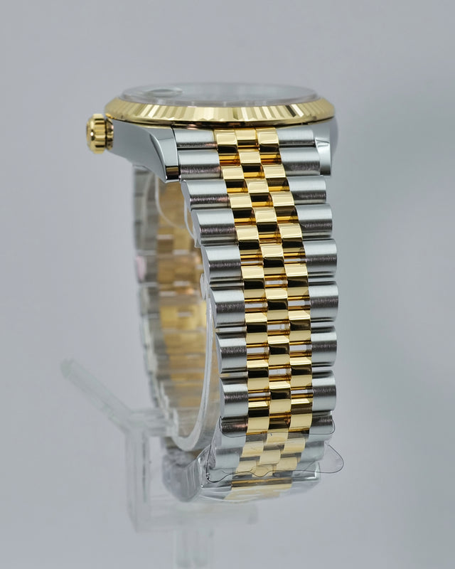 Rolex 126233 Datejust 18K/SS with Olive Green Roman Diamond VI/IX Dial on Jubilee