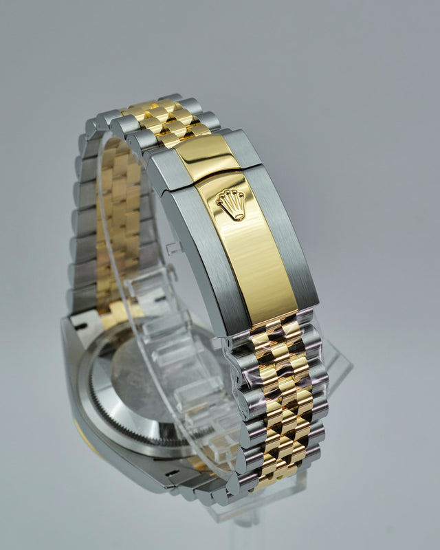 Rolex 126233 Datejust 18K/SS with Olive Green Roman Diamond VI/IX Dial on Jubilee